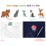 Carti si Birotica - Carti - Carti pentru copii - Activitati extracurriculare - Caiet de activitati  pentru copii, autocolante si imagini de colorat, Habitatul Animalelor, EduJucarii, 4 ani+ - Infinity.ro