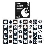 Jucarii, Copii si Bebe - Jucarii si jocuri - Jucarii bebelusi - Jucarii interactive bebelusi - Set 20 carduri stimulare vizuala bebe, Alb-negru, 0-3 luni, EduJucarii - Infinity.ro