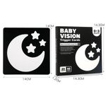 Jucarii, Copii si Bebe - Jucarii si jocuri - Jucarii bebelusi - Jucarii interactive bebelusi - Set 20 carduri stimulare vizuala bebe, Alb-negru, 0-3 luni, EduJucarii - Infinity.ro