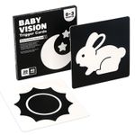 Jucarii, Copii si Bebe - Jucarii si jocuri - Jucarii bebelusi - Jucarii interactive bebelusi - Set 20 carduri stimulare vizuala bebe, Alb-negru, 0-3 luni, EduJucarii - Infinity.ro