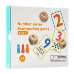 Jucarii, Copii si Bebe - Jucarii si jocuri - Jucarii & jocuri educative - Jocuri de memorie si inteligenta - Joc aritmetic cu carduri, pioni si zaruri, Number sense, 5 in 1, 3 ani+, EduJucarii - Infinity.ro