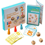 Jucarii, Copii si Bebe - Jucarii si jocuri - Jucarii & jocuri educative - Jocuri de memorie si inteligenta - Joc aritmetic cu carduri, pioni si zaruri, Number sense, 5 in 1, 3 ani+, EduJucarii - Infinity.ro