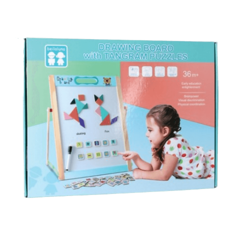 Jucarii, Copii si Bebe - Jucarii si jocuri - Jucarii & jocuri educative - Jocuri si jucarii educative - Tabla magnetica  cu doua fete, litere, cifre  si forme geometrice magnetice, marker si creta, 50 x 38 cm, 3 ani+ - Infinity.ro