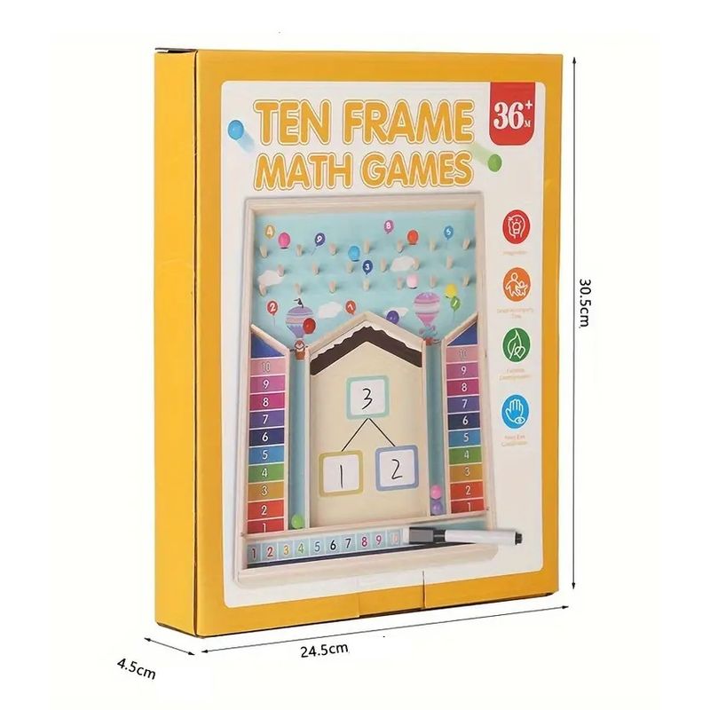 Jucarii, Copii si Bebe - Jucarii si jocuri - Jucarii & jocuri educative - Jocuri si jucarii educative - Jucarie educationala de sortare cognitiva a culorilor si operatii matematice, Montessori, lemn, 3 ani +, EduJucarii - Infinity.ro