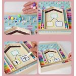 Jucarii, Copii si Bebe - Jucarii si jocuri - Jucarii & jocuri educative - Jocuri si jucarii educative - Jucarie educationala de sortare cognitiva a culorilor si operatii matematice, Montessori, lemn, 3 ani +, EduJucarii - Infinity.ro