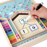 Jucarii, Copii si Bebe - Jucarii si jocuri - Jucarii & jocuri educative - Jocuri si jucarii educative - Jucarie educationala de sortare cognitiva a culorilor si operatii matematice, Montessori, lemn, 3 ani +, EduJucarii - Infinity.ro