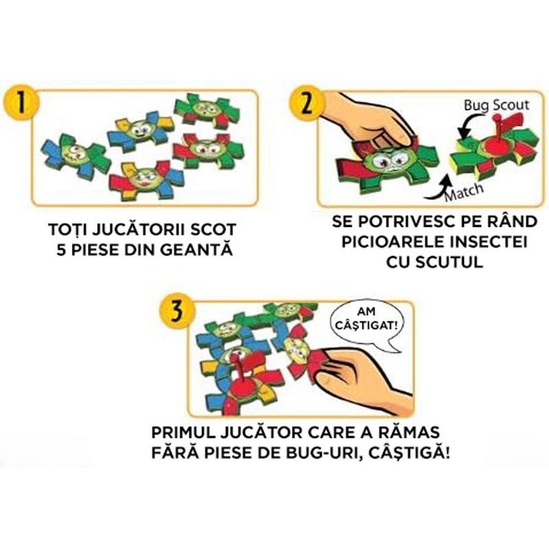 Jucarii, Copii si Bebe - Jucarii si jocuri - Seturi de constructie si cuburi - Seturi de constructie - Joc Domino Bug Trails, 40 piese insecte, 3 ani +, EduJucarii - Infinity.ro