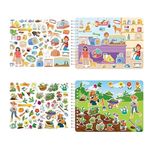 Carti si Birotica - Carti - Carti pentru copii - Activitati extracurriculare - Caiet de activitati  pentru copii, autocolante si imagini de colorat, In jurul orasului, EduJucarii, 4 ani+ - Infinity.ro