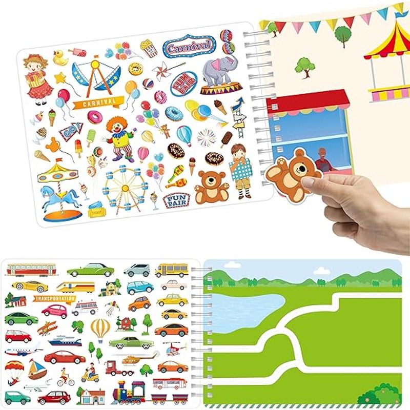 Carti si Birotica - Carti - Carti pentru copii - Activitati extracurriculare - Caiet de activitati  pentru copii, autocolante si imagini de colorat, In jurul orasului, EduJucarii, 4 ani+ - Infinity.ro