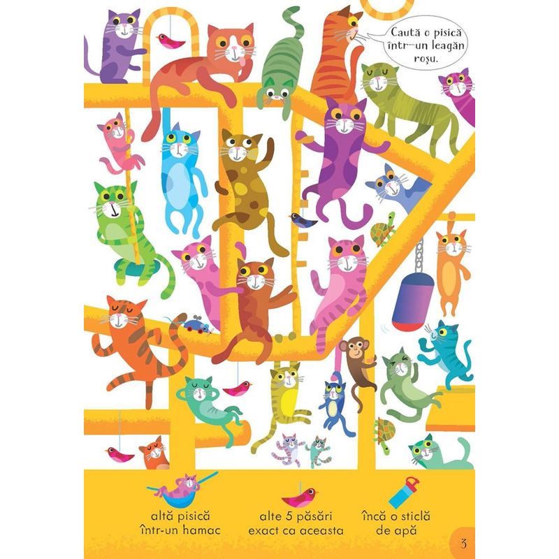 Carti si Birotica - Carti - Carti pentru copii - Carti interactive - Cauta si gaseste. Caini si pisici (Usborne) - Infinity.ro