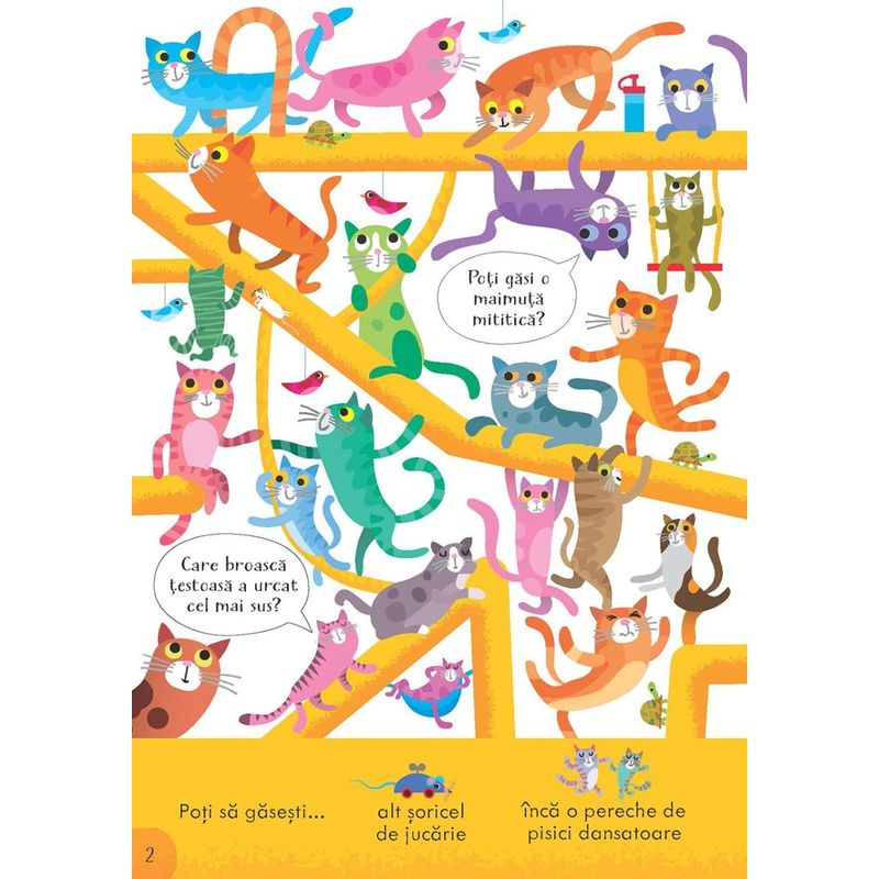 Carti si Birotica - Carti - Carti pentru copii - Carti interactive - Cauta si gaseste. Caini si pisici (Usborne) - Infinity.ro