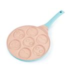 Casa si Gradina - Bucatarie si vesela - Vase pentru gatit - Tigai si seturi - Tigaie Clatite cu 7 Forme Animale, Din Otel, Diametru Clatita 8 cm, pentru Aragaz cu gaz si electric, Albastru - Infinity.ro