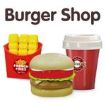 Jucarii, Copii si Bebe - Jucarii si jocuri - Jucarii de rol - Bucatarii copii - Set de jucarie, Burger Shop, cu casa de marcat, card, multe accesorii, sunete, 52 x 14 x 23 cm, multicolor - Infinity.ro