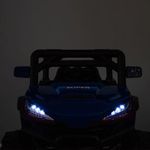 Jucarii, Copii si Bebe - Jucarii si jocuri - Jucarii de exterior - Masinute si vehicule pentru copii - Masina Electrica pentru copii, model Teren Off Road, 12V, 9 luni–3 ani, 30 kg, negru-bleu - Infinity.ro