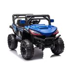 Jucarii, Copii si Bebe - Jucarii si jocuri - Jucarii de exterior - Masinute si vehicule pentru copii - Masina Electrica pentru copii, model Teren Off Road, 12V, 9 luni–3 ani, 30 kg, negru-bleu - Infinity.ro