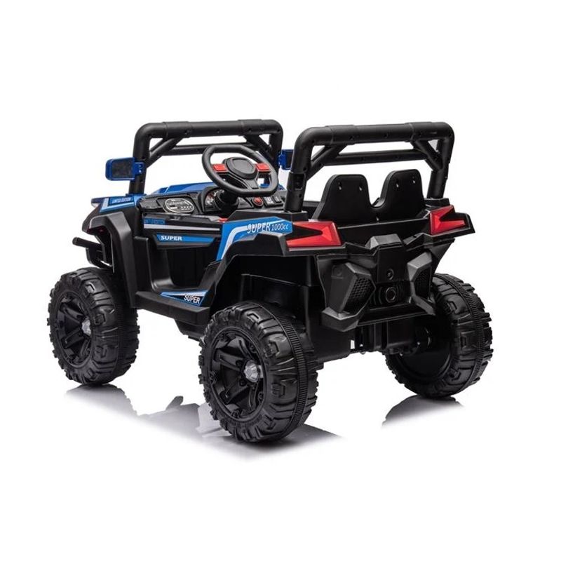 Jucarii, Copii si Bebe - Jucarii si jocuri - Jucarii de exterior - Masinute si vehicule pentru copii - Masina Electrica pentru copii, model Teren Off Road, 12V, 9 luni–3 ani, 30 kg, negru-bleu - Infinity.ro