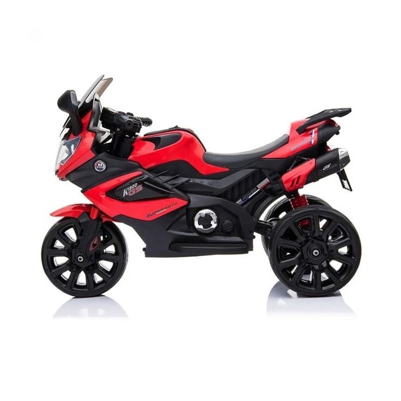 Jucarii, Copii si Bebe - Jucarii si jocuri - Jucarii de exterior - Masinute si vehicule pentru copii - Motocicleta Electrica, 6V cu Sunet, 3-8 ani, MP3, 25 kg, rosu cu negru - Infinity.ro