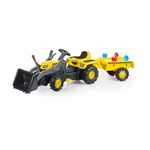 Jucarii, Copii si Bebe - Jucarii si jocuri - Jucarii de exterior - Masinute si vehicule pentru copii - Tractor cu Pedale pentru copii, Excavator, Remorca si Accesorii, 3 ani +, 50 kg, 171x45x52cm - Infinity.ro