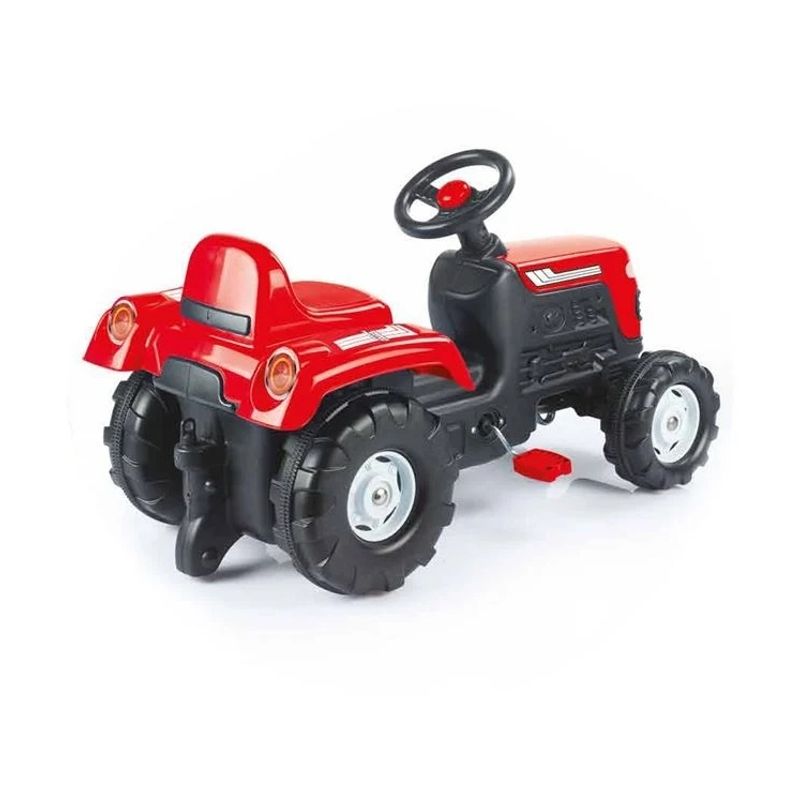 Jucarii, Copii si Bebe - Jucarii si jocuri - Jucarii de exterior - Masinute si vehicule pentru copii - Tractor pentru copii cu pedale, 3 ani+, 50 kg, 81.5x45x52cm, rosu - Infinity.ro