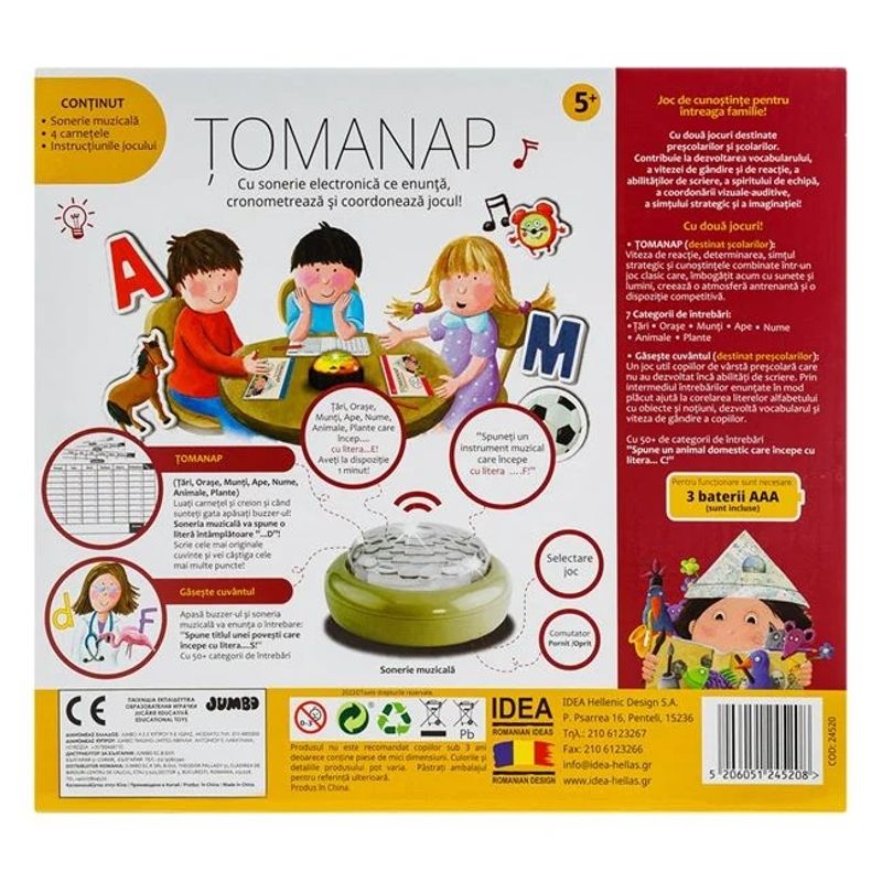 Jucarii, Copii si Bebe - Jucarii si jocuri - Jocuri si puzzle - Jocuri de societate - Joc de societate electronic „TOMANAP”, varsta 5+ ani, multicolor - Infinity.ro