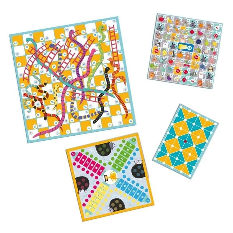 Jucarii, Copii si Bebe - Jucarii si jocuri - Jocuri si puzzle - Jocuri de societate - Joc de societate „10 in 1 jocuri”, clasice si educative, varsta 4+ ani, 5x37x28.1cm, multicolor - Infinity.ro