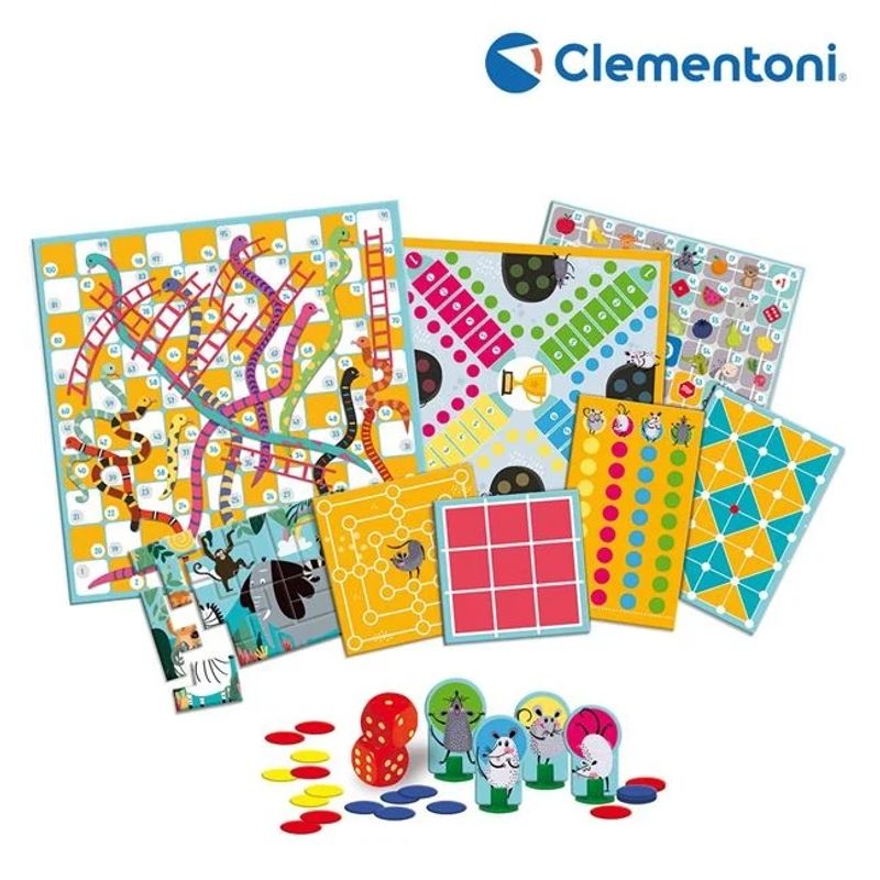 Jucarii, Copii si Bebe - Jucarii si jocuri - Jocuri si puzzle - Jocuri de societate - Joc de societate „10 in 1 jocuri”, clasice si educative, varsta 4+ ani, 5x37x28.1cm, multicolor - Infinity.ro