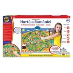 Jucarii, Copii si Bebe - Jucarii si jocuri - Jocuri si puzzle - Jocuri de societate - Joc de societate electronic „Harta Romaniei”, varsta 6+ ani, 55x8x30.5cm, multicolor - Infinity.ro