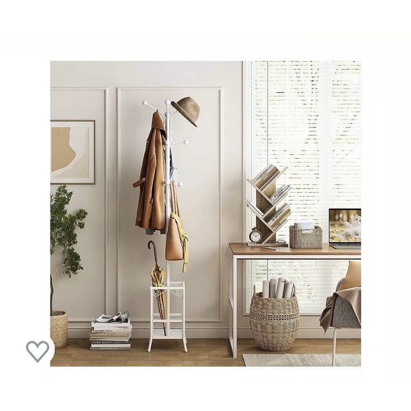 Casa si Gradina - Mobilier - Mobilier copii - Mobilier camera copiilor - Etajera din lemn MDF cu 5 rafturi, pentru carti si decor, 30x17x59 cm - Infinity.ro