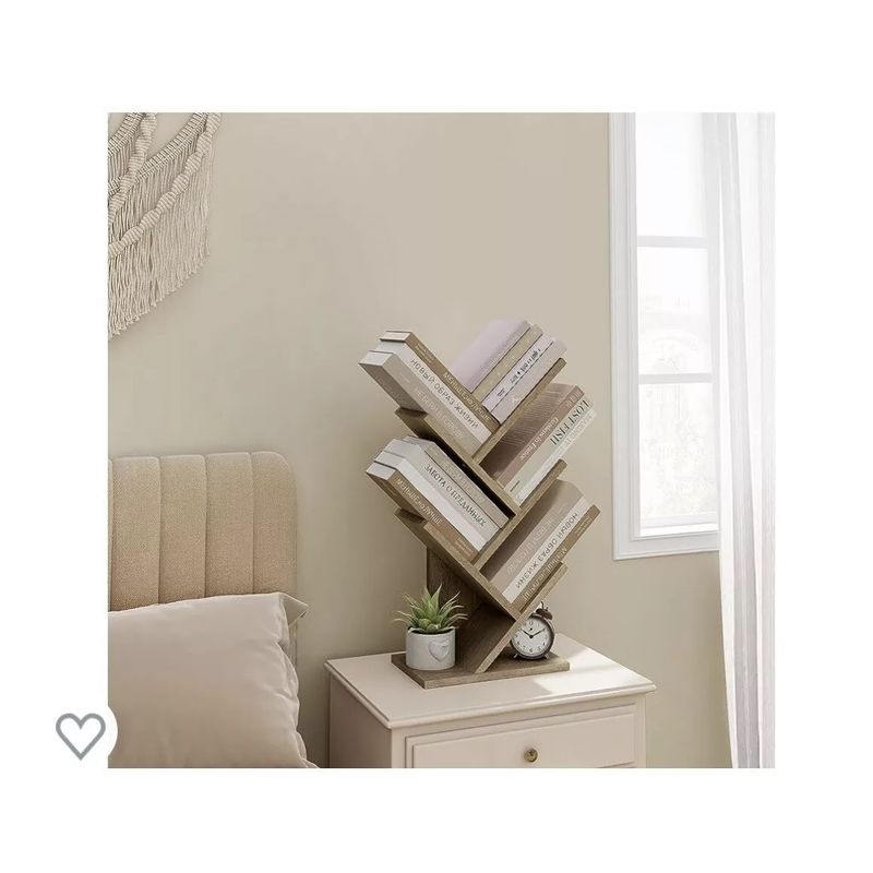 Casa si Gradina - Mobilier - Mobilier copii - Mobilier camera copiilor - Etajera din lemn MDF cu 5 rafturi, pentru carti si decor, 30x17x59 cm - Infinity.ro