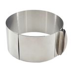 Casa si Gradina - Bucatarie si vesela - Vase pentru gatit - Tavi copt - Forma reglabila pentru coacerea torturilor, diametru reglabil 16-30 cm, otel inoxidabil, argintiu - Infinity.ro