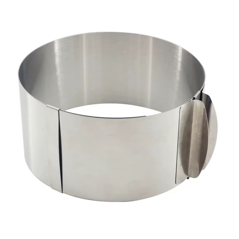 Casa si Gradina - Bucatarie si vesela - Vase pentru gatit - Tavi copt - Forma reglabila pentru coacerea torturilor, diametru reglabil 16-30 cm, otel inoxidabil, argintiu - Infinity.ro