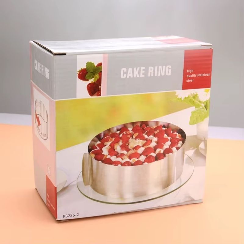 Casa si Gradina - Bucatarie si vesela - Vase pentru gatit - Tavi copt - Forma reglabila pentru coacerea torturilor, diametru reglabil 16-30 cm, otel inoxidabil, argintiu - Infinity.ro