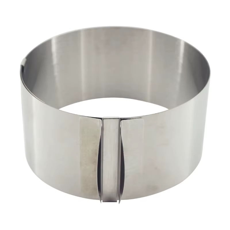 Casa si Gradina - Bucatarie si vesela - Vase pentru gatit - Tavi copt - Forma reglabila pentru coacerea torturilor, diametru reglabil 16-30 cm, otel inoxidabil, argintiu - Infinity.ro
