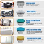 Market - Curatenie si intretinere casa - Produse menaj - Accesorii curatenie - Perie electrica rotativa pentru curat, Fara fir , 5 capete, 3 viteze, Incarcare USB, Rezistenta la apa - Infinity.ro