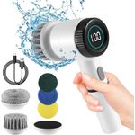 Market - Curatenie si intretinere casa - Produse menaj - Accesorii curatenie - Perie electrica rotativa pentru curat, Fara fir , 5 capete, 3 viteze, Incarcare USB, Rezistenta la apa - Infinity.ro