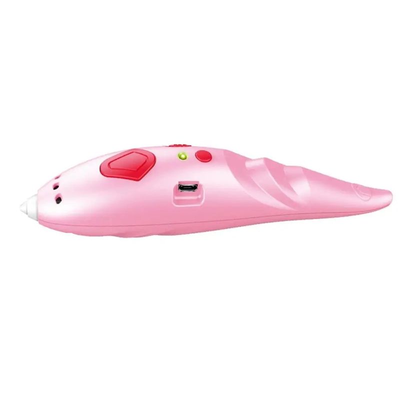 PC, gaming si accesorii - Imprimante, scanere & consumabile - Imprimare 3D - Creioane 3D - Set Creion Stilou 3D cu Filamente Multicolore de 1.75mm si incarcare USB, Roz - Infinity.ro