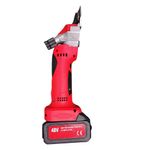 Petshop - Ingrijire si Igiena - Aparate de ingrijire - Aparate tuns animale - Masina de tuns oi, Campion CMP1556, 1000W, cu 2 acumulatori 48V, 6000mAh, fara fir, Rosu - Infinity.ro