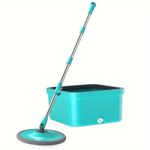 Market - Curatenie si intretinere casa - Produse menaj - Accesorii curatenie - Set cu galeata 6L si mop cu stoarcere prin centrifuga, 2 rezerve, separare a apei, tucoaz - Infinity.ro