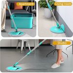 Market - Curatenie si intretinere casa - Produse menaj - Accesorii curatenie - Set cu galeata 6L si mop cu stoarcere prin centrifuga, 2 rezerve, separare a apei, tucoaz - Infinity.ro