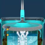 Market - Curatenie si intretinere casa - Produse menaj - Accesorii curatenie - Set cu galeata 6L si mop cu stoarcere prin centrifuga, 2 rezerve, separare a apei, tucoaz - Infinity.ro