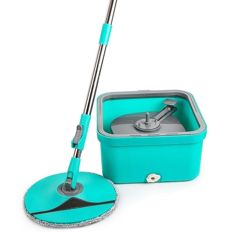 Market - Curatenie si intretinere casa - Produse menaj - Accesorii curatenie - Set cu galeata 6L si mop cu stoarcere prin centrifuga, 2 rezerve, separare a apei, tucoaz - Infinity.ro