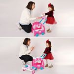 Jucarii, Copii si Bebe - Jucarii si jocuri - Jucarii de rol - Bucatarii copii - Set de joaca cu masa de servit cafea si accesorii, din plastic, dimensiuni 57x12x37.5cm, multicolor - Infinity.ro