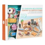 Jucarii, Copii si Bebe - Jucarii si jocuri - Jucarii de rol - Bucatarii copii - Set de joaca aparat pentru vafe, cu ingrediente, lumina si sunet, copii 3+ ani, 50x6x38cm, multicolor - Infinity.ro