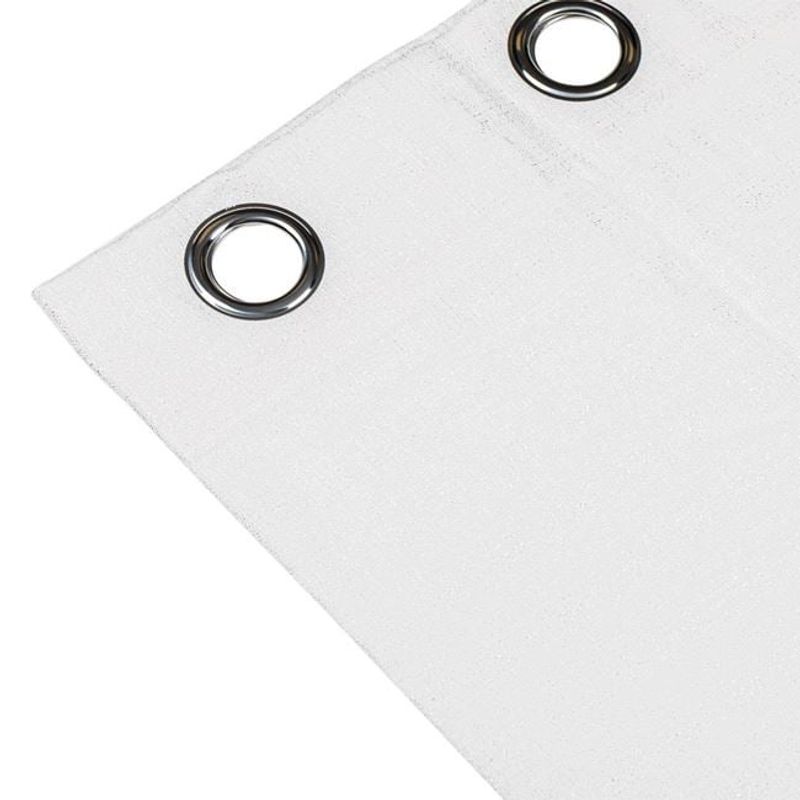 Casa si Gradina - Textile si covoare - Perdele si draperii - Draperii - Draperie decorativa , grad de umbrire scazut, model tip tesatura reliefata, cu inele, 140x250 cm, alb - Infinity.ro