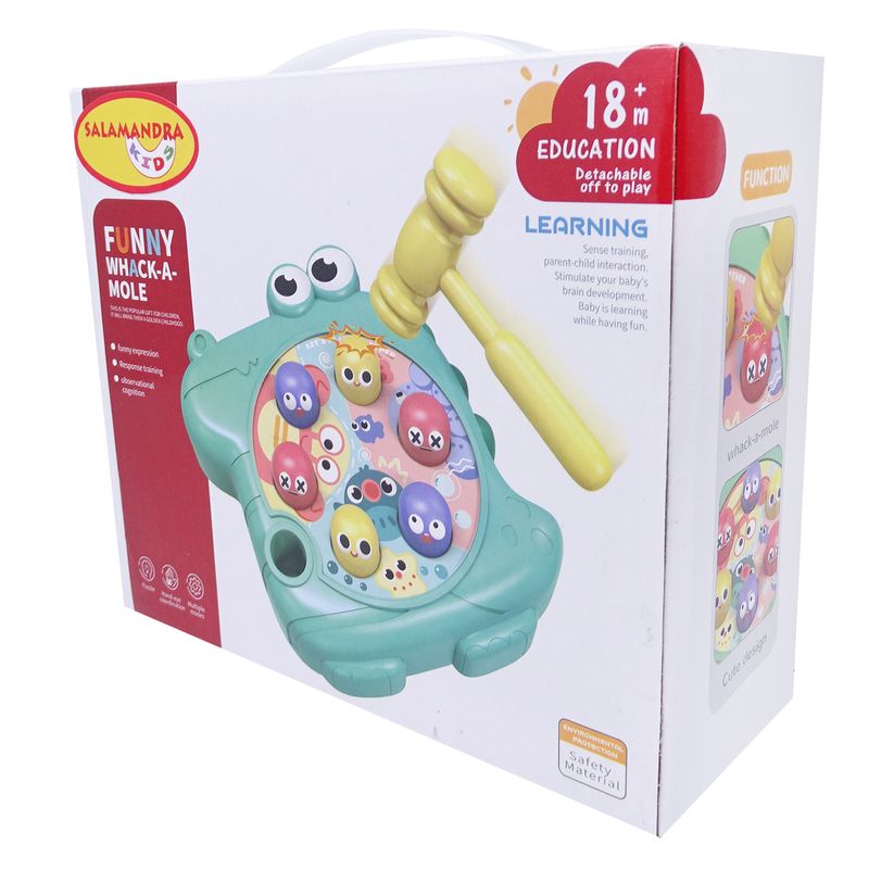 Jucarii, Copii si Bebe - Jucarii si jocuri - Jucarii bebelusi - Jucarii interactive bebelusi - Joc de indemanare loveste cu ciocanul, verde, salamandra kids® - Infinity.ro