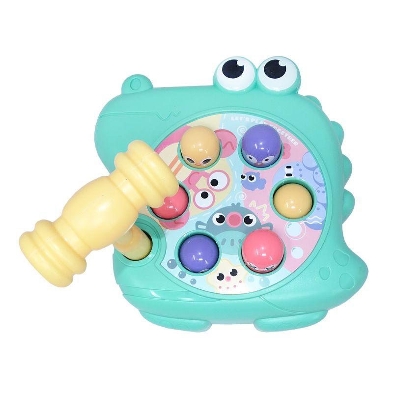 Jucarii, Copii si Bebe - Jucarii si jocuri - Jucarii bebelusi - Jucarii interactive bebelusi - Joc de indemanare loveste cu ciocanul, verde, salamandra kids® - Infinity.ro