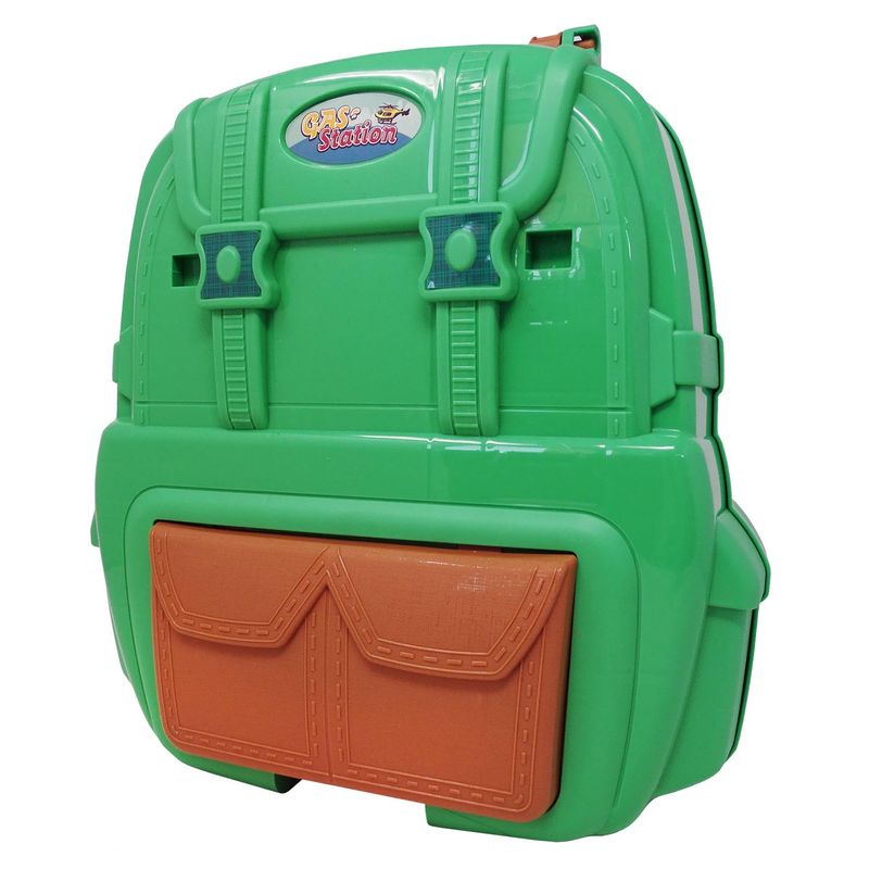 Jucarii, Copii si Bebe - Jucarii si jocuri - Vehicule si jucarii cu telecomanda - Masinute - Set 2 in 1, rucsac si pista cu 3 masinute metalice si elicopter, 37 piese - Infinity.ro