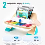 Jucarii, Copii si Bebe - Jucarii si jocuri - Jucarii de rol - Instrumente muzicale de jucarie - Pian interactiv pentru copii 1 an+, Magic Touch, din lemn, cu 3 partituri muzicale incluse, 17 x 25 x 31 cm, multicolor - Infinity.ro