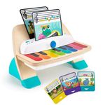 Jucarii, Copii si Bebe - Jucarii si jocuri - Jucarii de rol - Instrumente muzicale de jucarie - Pian interactiv pentru copii 1 an+, Magic Touch, din lemn, cu 3 partituri muzicale incluse, 17 x 25 x 31 cm, multicolor - Infinity.ro