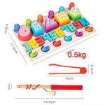 Jucarii, Copii si Bebe - Jucarii si jocuri - Jucarii & jocuri educative - Jucarii interactive - Jucarie educativa pentru copii 3 ani+, 4 in 1, cu 4 jorcuri diferite, din lemn, 32x19x5 cm, multicolor - Infinity.ro